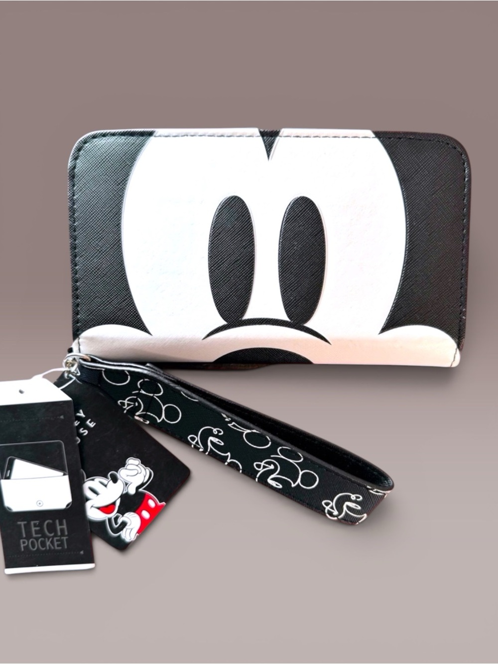 Bioworld X Disney Mickey Mouse Wristlet Tech Wallet NWT